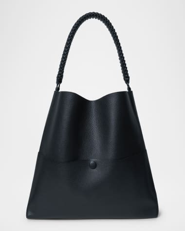 Callista Duo Slim Medium Grained Leather Tote Bag