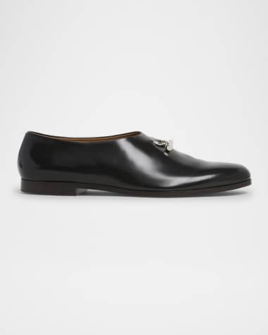 McQueen Men's T-Bar Leather Loafers
