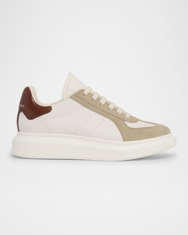 McQueen Men's Oversized Leather Low-Top Sneakers