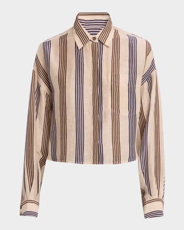 Rag & Bone Beatrice Cropped Linen Shirt