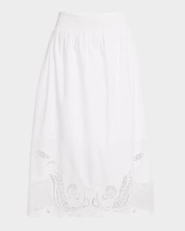 Rag & Bone Clem Lace Midi Skirt