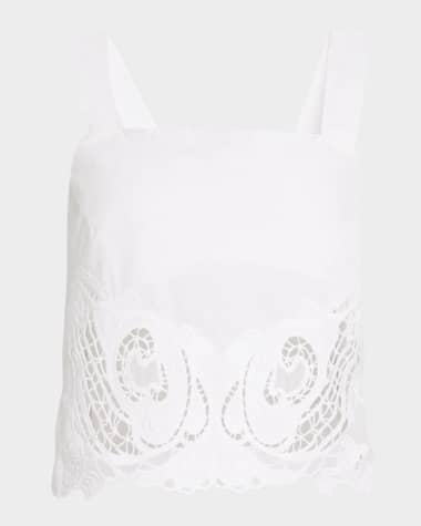 Rag & Bone Clem Lace Crop Top