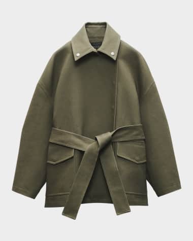 Rag & Bone Rue Belted Cotton Jacket