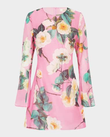 LEO LIN Suzanne Floral-Print A-Line Mini Dress