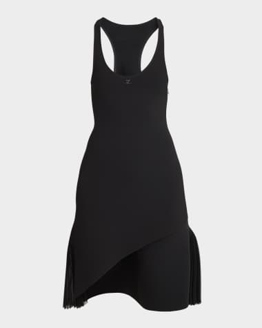 Courreges Infinity Pleats Crepe A-Line Dress
