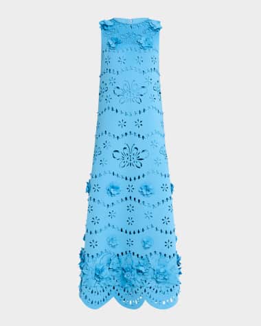 Badgley Mischka Collection Cutout Beaded Floral Applique Gown