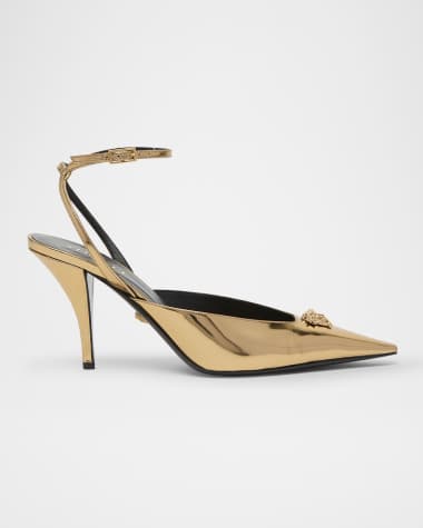 Versace La Medusa Patent Leather Pumps