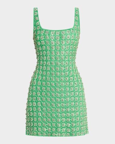Liv Foster Piper Sleeveless Bead & Crystal Mini Dress