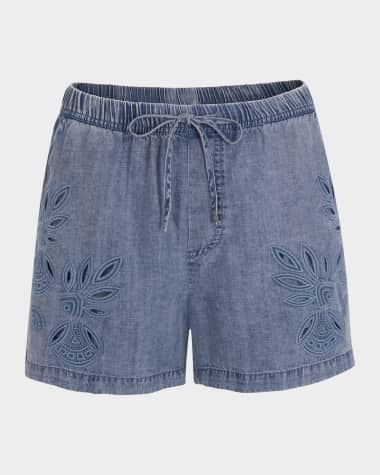 Splendid Cayden Embroidered Shorts