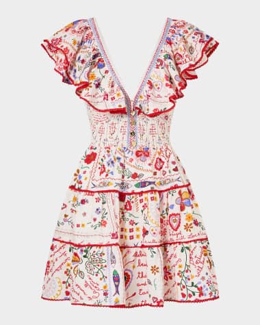Camilla A Kitsch in Time Tiered Mini Dress