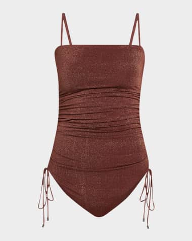 Onia Allegra Ruched One-Piece Swimsuit