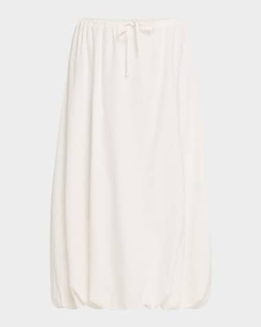 Onia Air Linen Bubble Maxi Skirt