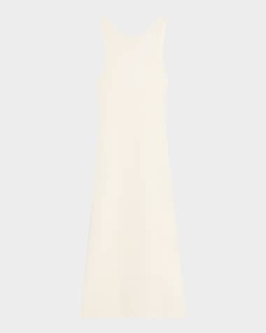 Onia Linen Knit Scoop-Back Maxi Dress Coverup