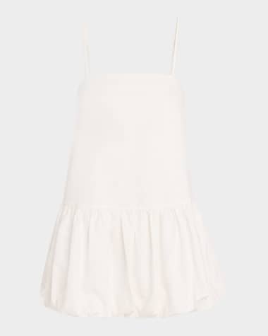 Onia Air Linen Bubble Mini Dress
