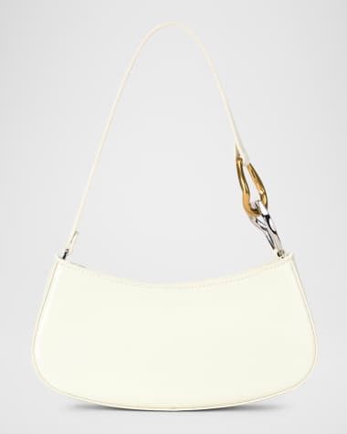 STAUD Ollie Chain-Link Leather Shoulder Bag