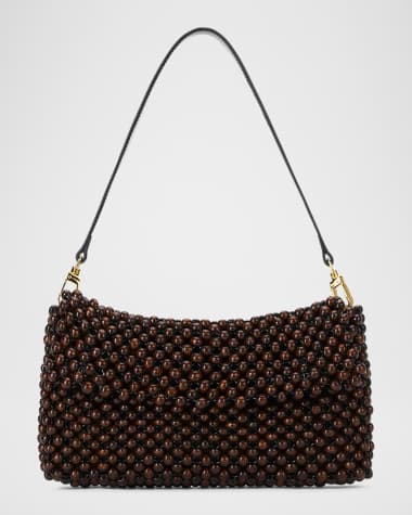 STAUD Timmy Beaded Shoulder Bag