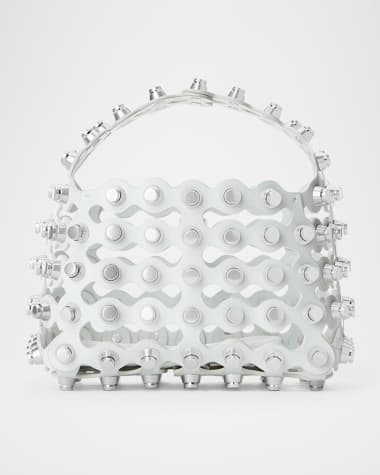 Alexander Wang Rex Small Studded Wavy Leather Top-Handle Bag