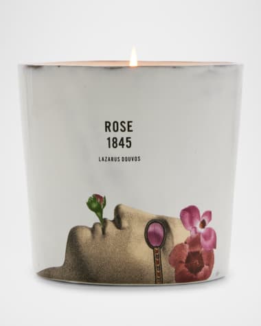 LAZARUS DOUVOS Rose Scented Candle, 14 oz.