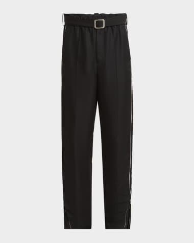 Jil Sander Men's Relaxed-Fit Trousers with Piping
