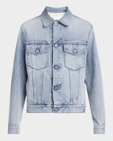 Jil Sander Men's Acid-Wash Denim Jacket