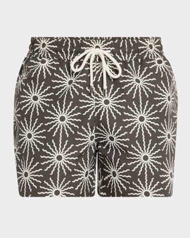 Frescobol Carioca Men's Rio O Sol-Print Swim Shorts