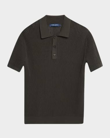 Frescobol Carioca Men's Vidal Ribbed Polo Shirt