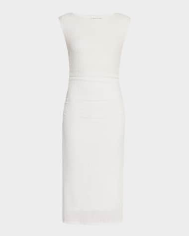 Trina Turk Yaruba 2 Ruched Bateau-Neck Midi Dress