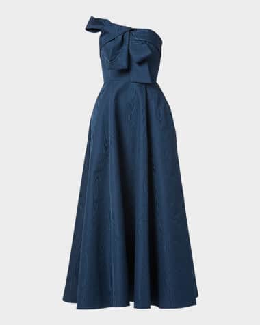 Shoshanna Odyssey Strapless Twist-Front Gown