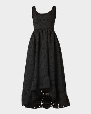 Shoshanna Neela High-Low Floral Jacquard Gown