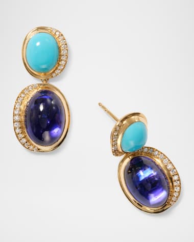 Jamie Turner Aurora Crescent Drop Earrings