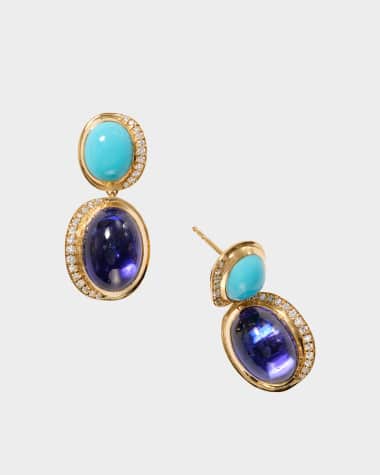 Jamie Turner Aurora Crescent Drop Earrings