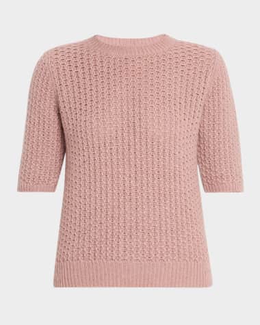 FABIANA FILIPPI Crewneck Wool-Mohair Knit Sweater