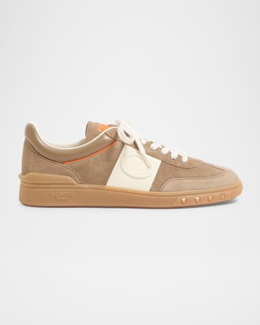 Valentino Garavani Men's Upvillage Low-Top Leather Sneakers