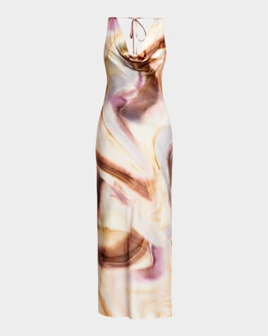 Significant Other Lacey Cowl-Neck Maxi Dress