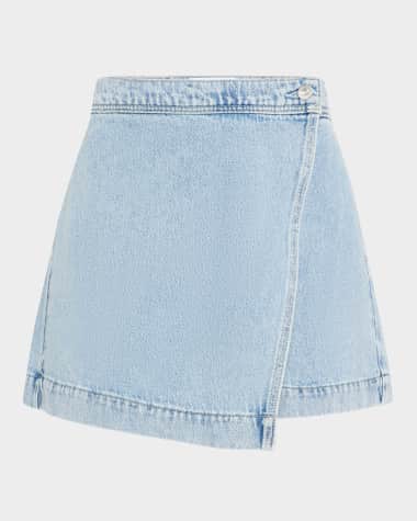 PAIGE Aven Denim Mini Skirt