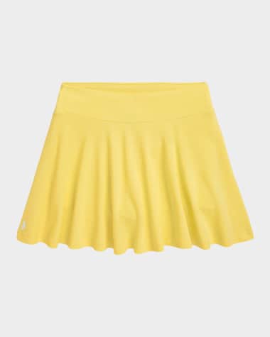 Ralph Lauren Childrenswear Girl's Pony Embroidered Mesh Skort, Size S-XL