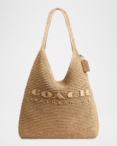 Coach Brooklyn 39 Straw Shoulder Bag