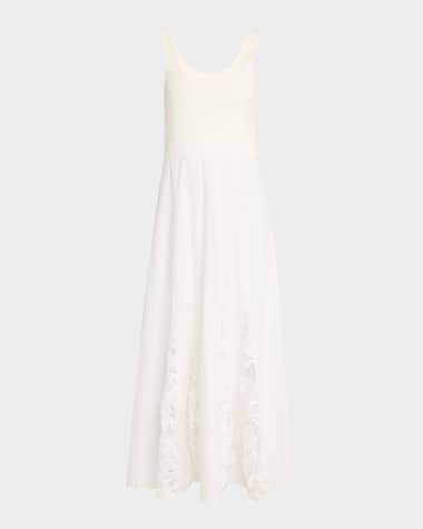 Derek Lam 10 Crosby Maeleyse Mixed-Media Lace Dress