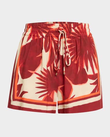 Lenny Niemeyer Palm Drawstring Shorts
