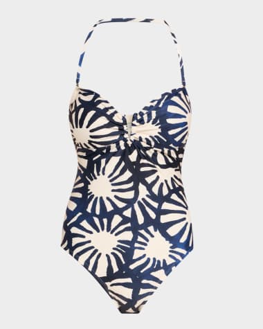 Lenny Niemeyer Sunflower Bandeau V One-Piece Swimsuit
