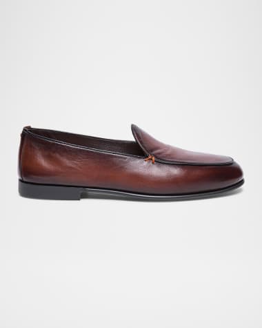 Santoni Men's Vibe Leather Loafers