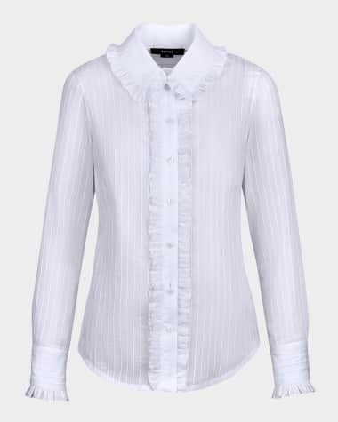 Smythe Ruffle-Trim Shirt