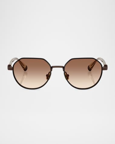 Brunello Cucinelli BC1007T Round Titanium Sunglasses