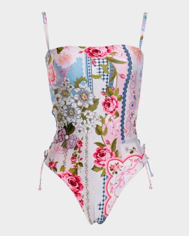 Agua Bendita Mariel Meraki Reversible One-Piece Swimsuit