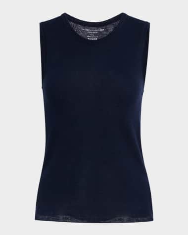 Majestic Filatures Machine-Washable Cashmere Sleeveless Sweater