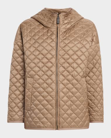 Max Mara Leo Quilted Hooded Zip Jacket