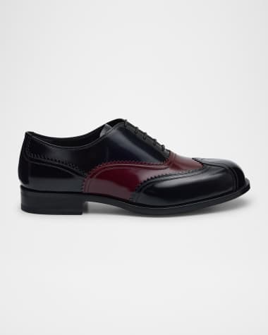 Bally Men's Steel Two-Tone Wingtip Derby Shoes