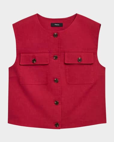 Theory Good Crunch Trucker Vest