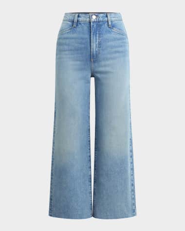 Favorite Daughter The Mischa Super High-Rise Wide Cropped Jeans