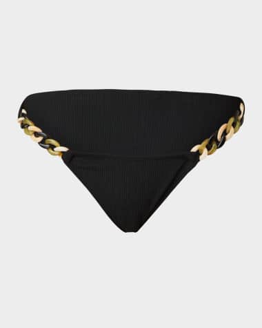 Shoshanna Chain Classic Bikini Bottoms